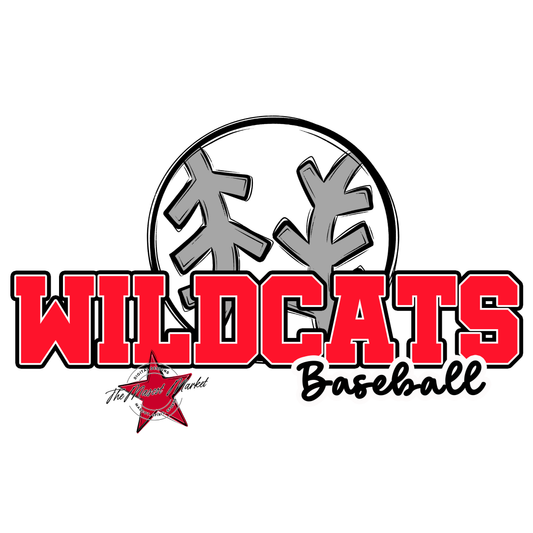 Wildcats Varsity Baseball-Bright Red