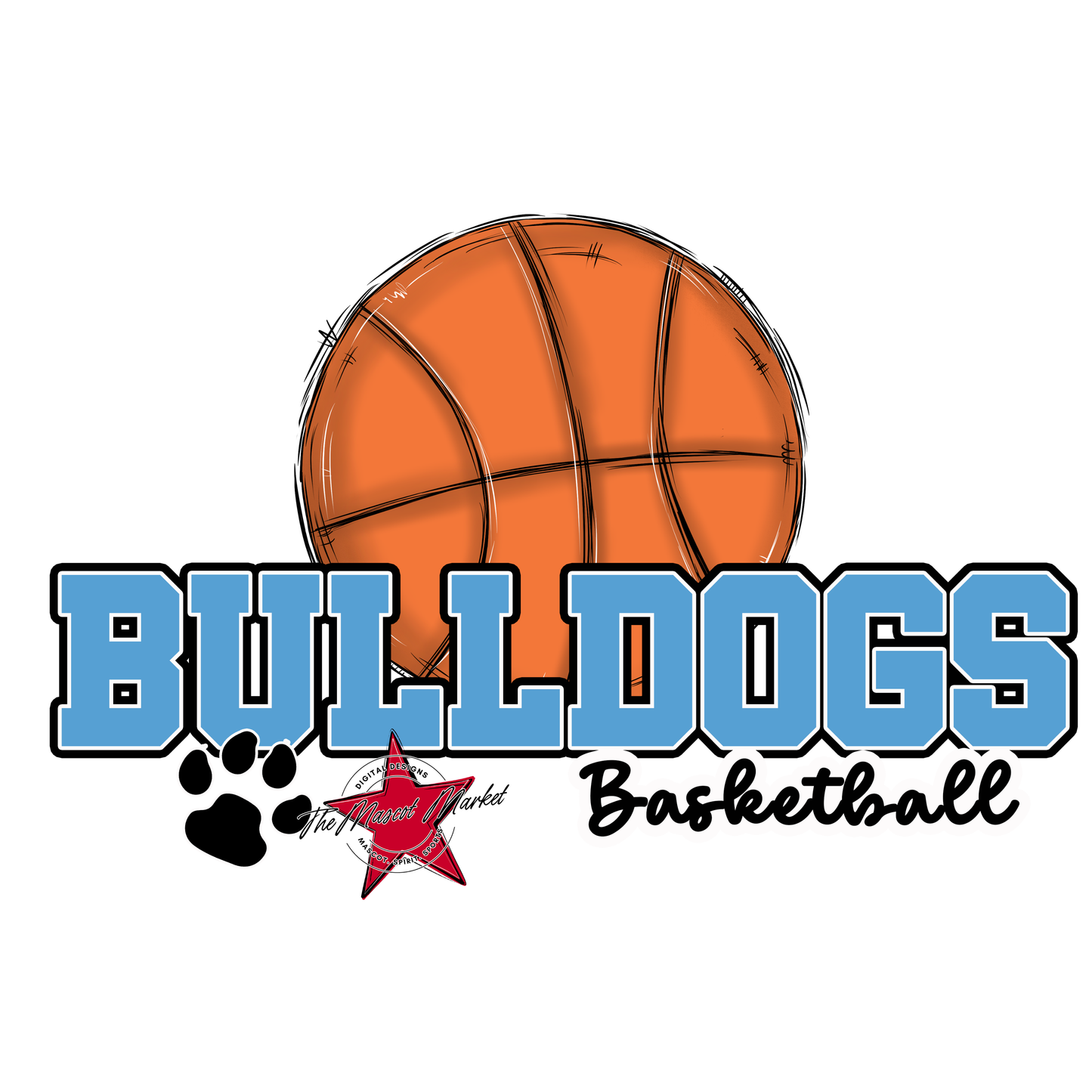 Bulldogs Varsity Basketball-Carolina Blue