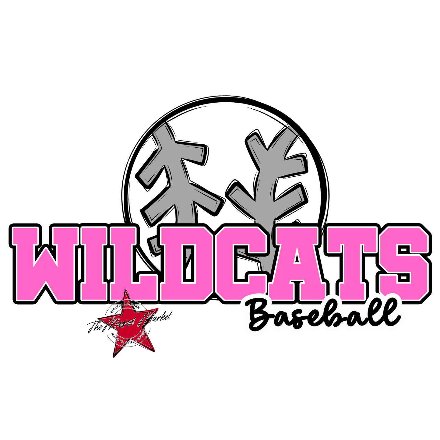 Wildcats Varsity Baseball-Baby Pink