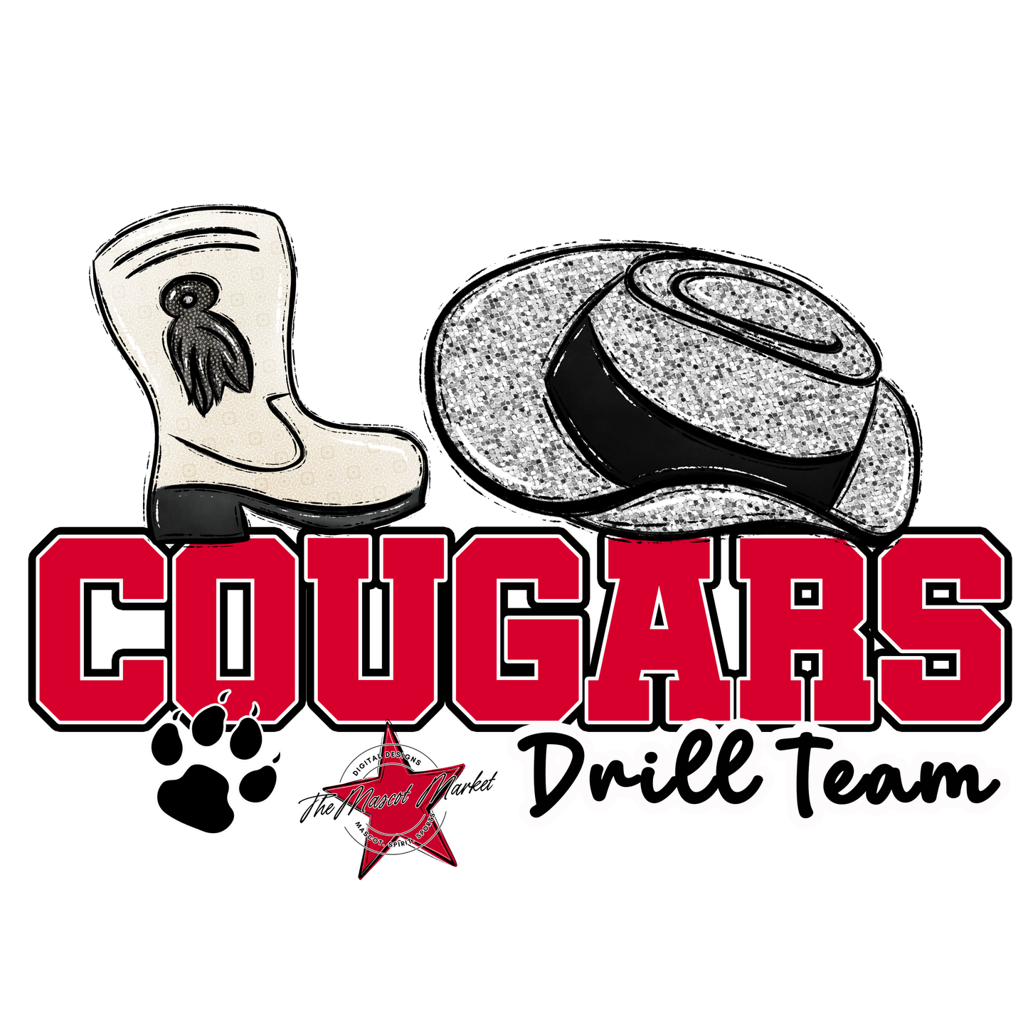 Cougars Varsity Drillteam-Red