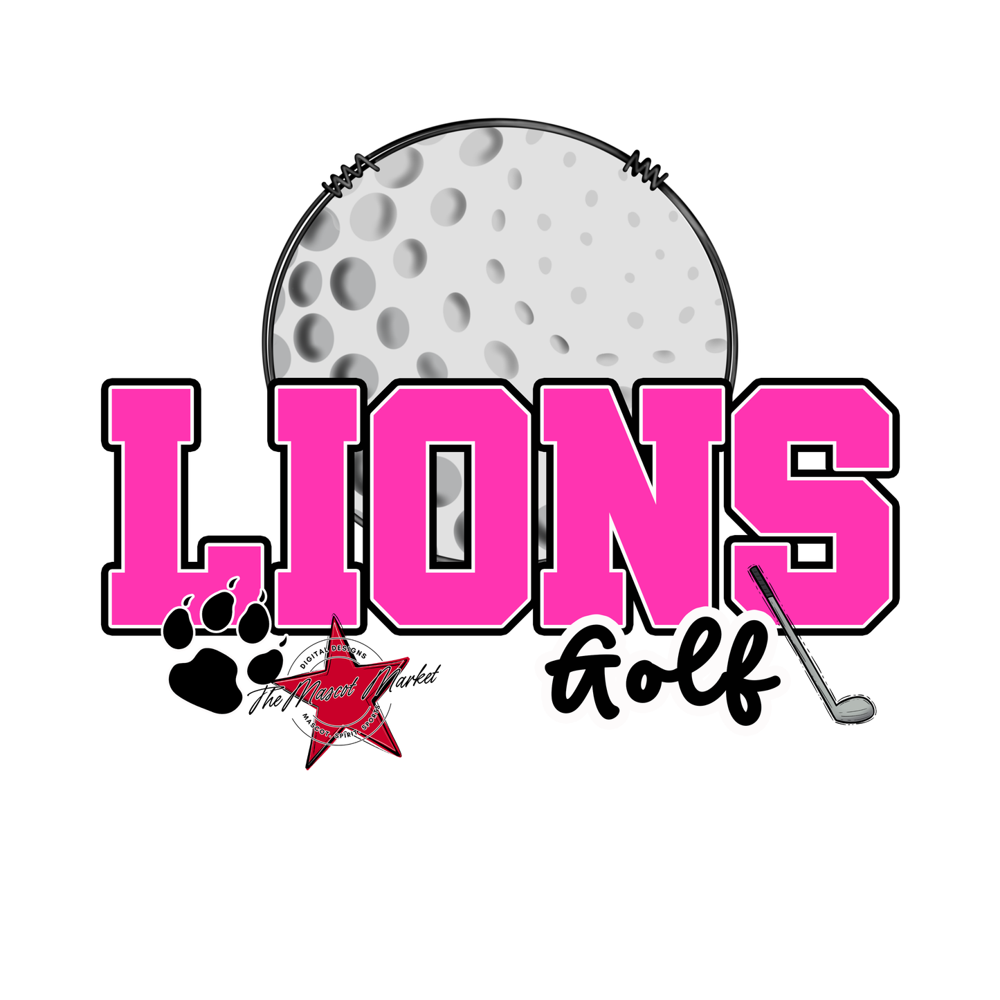 Lions Varsity Golf-Pink