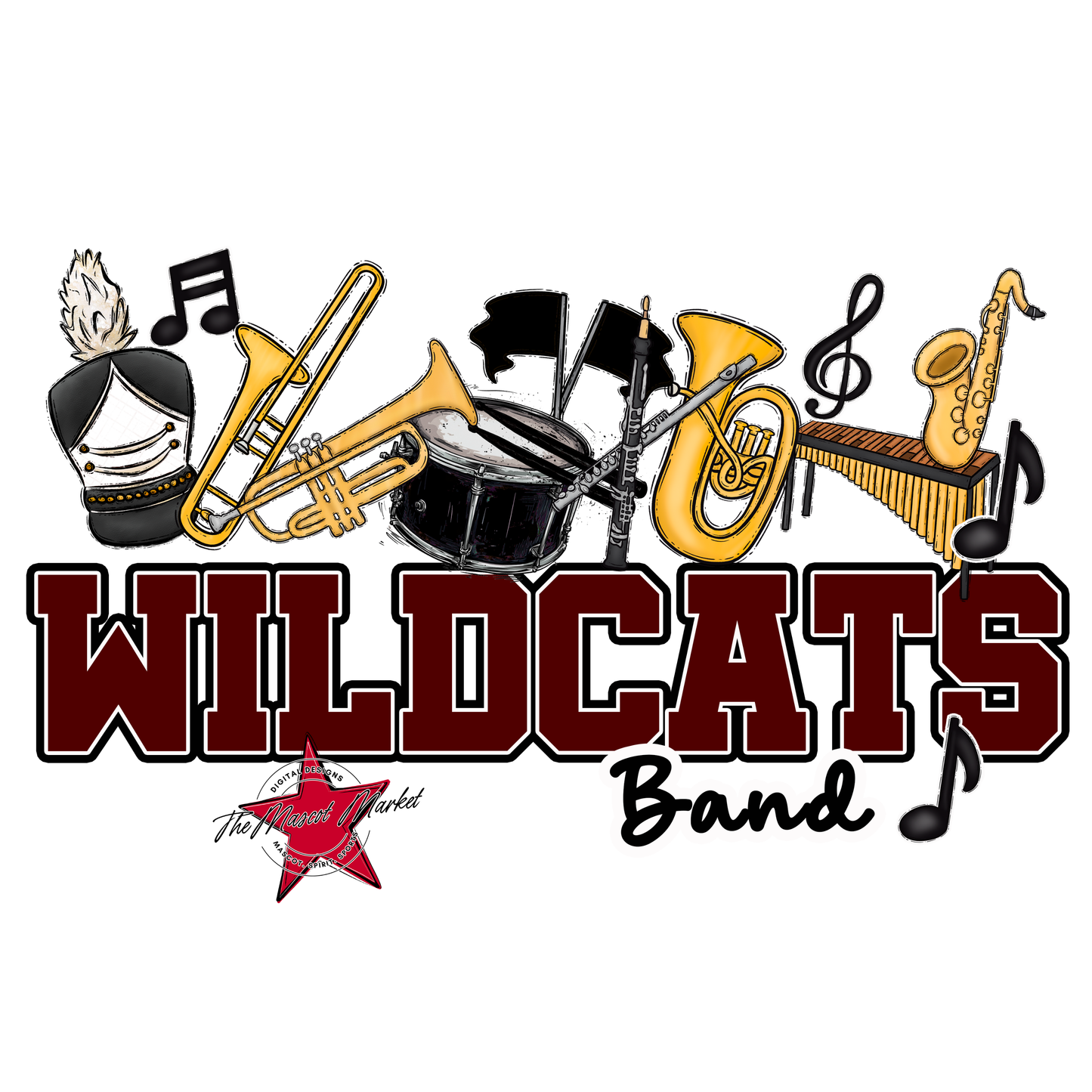 Wildcats Varsity Band-Maroon