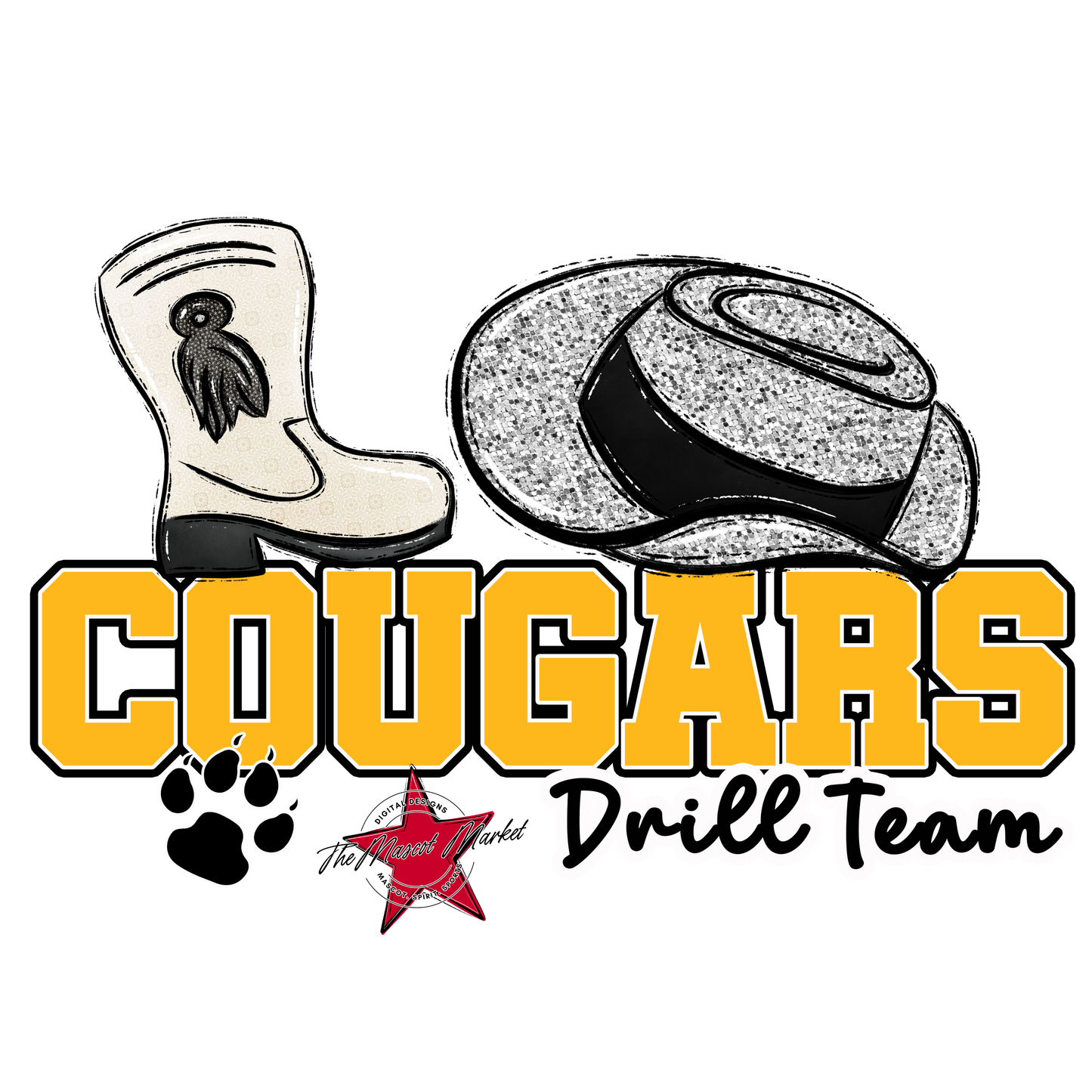Cougars Varsity Drillteam-Yellow