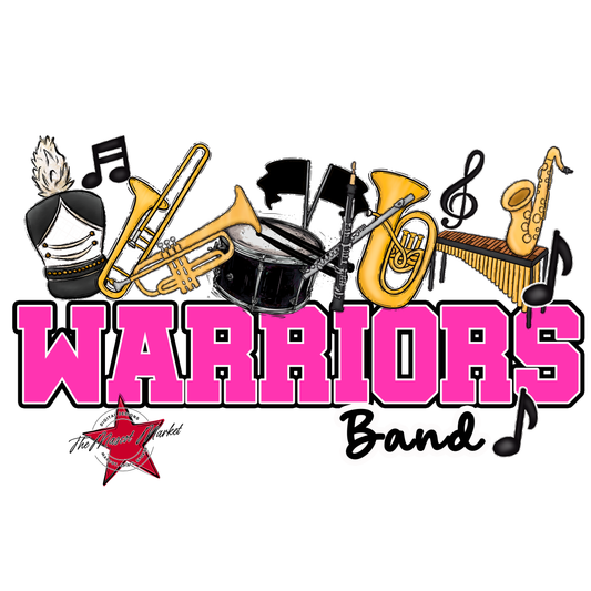 Warriors Varsity Band-Pink