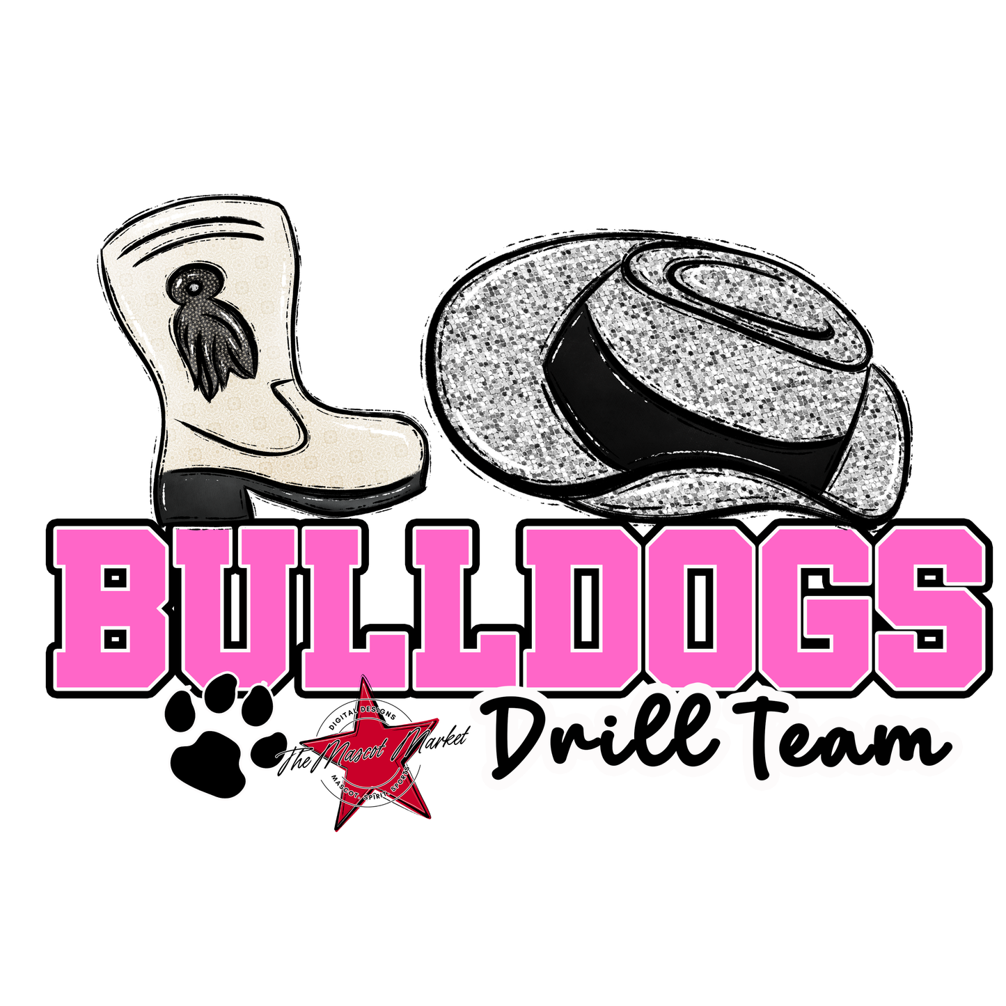 Bulldogs Varsity Drillteam-Baby Pink