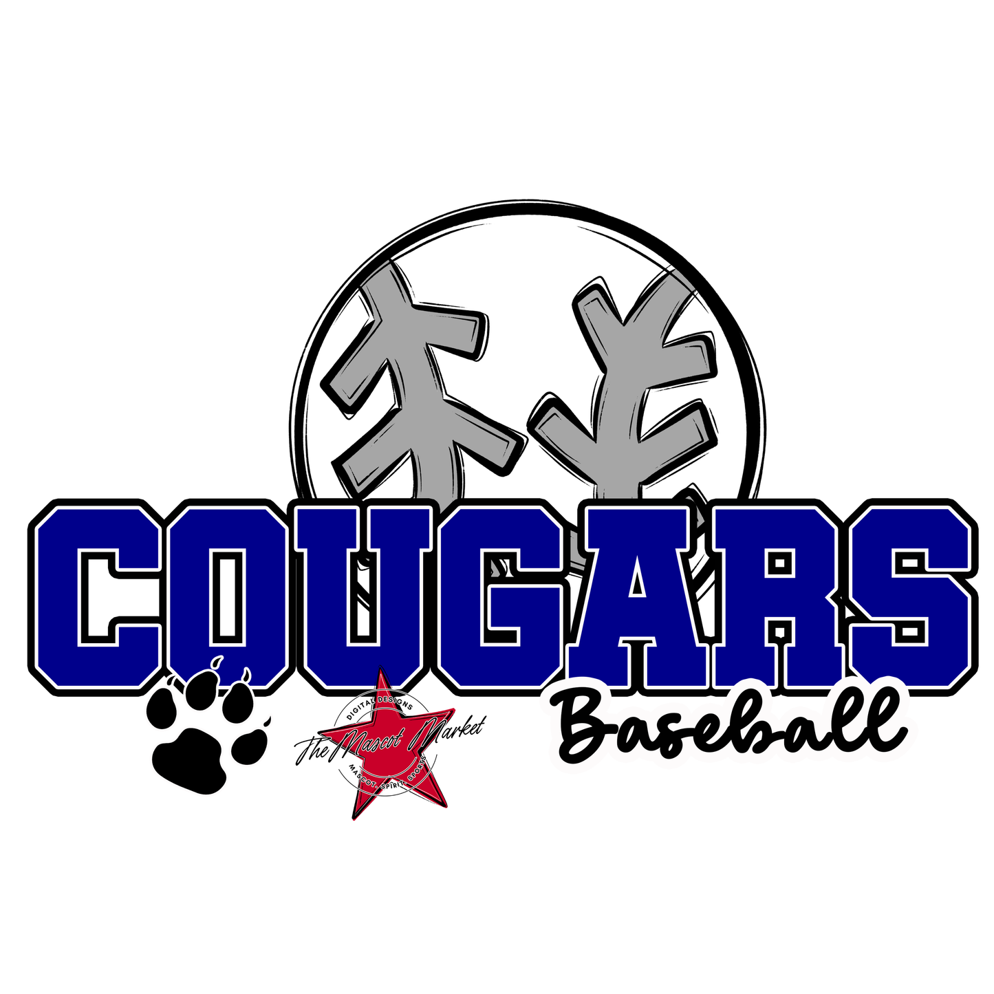 Cougars Varsity Baseball-Blue