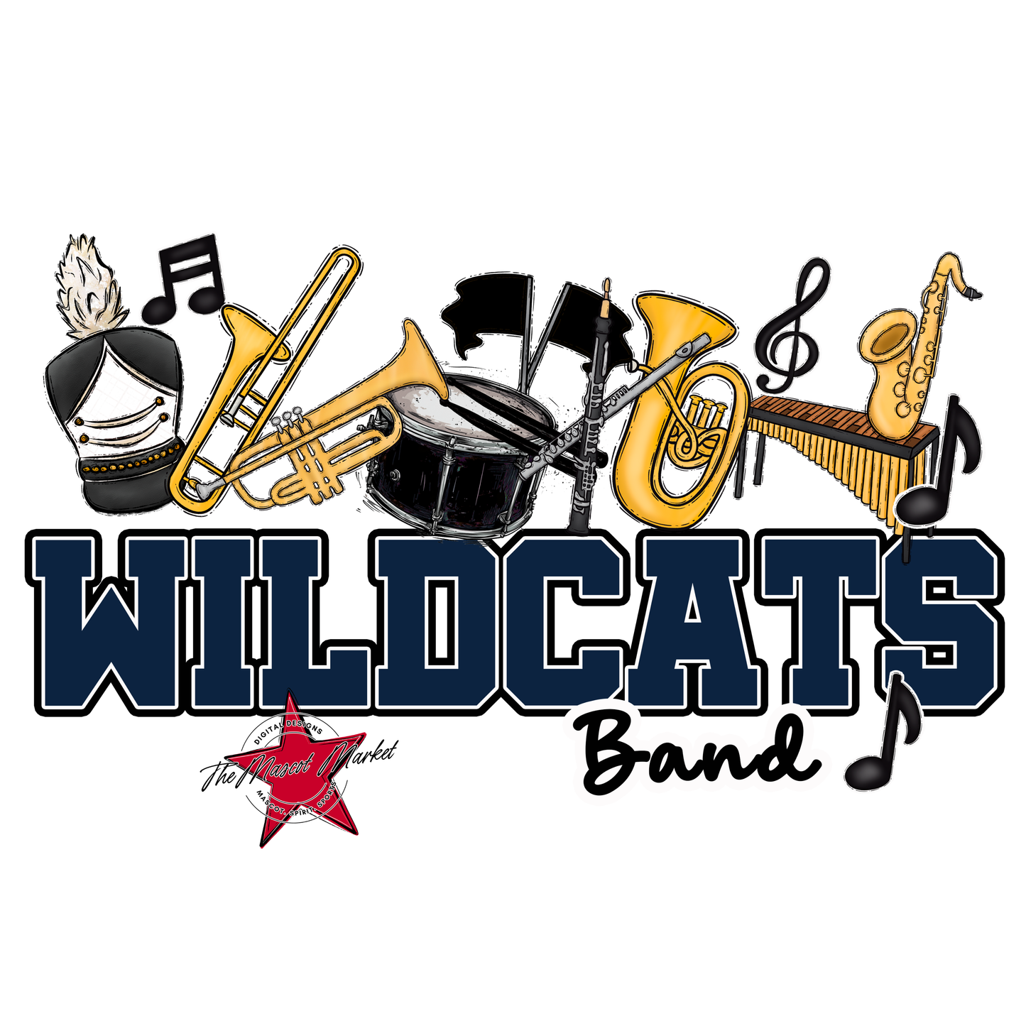 Wildcats Varsity Band-Navy