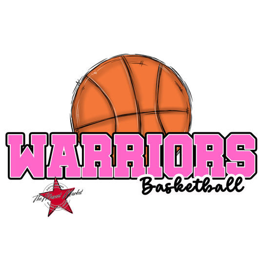 Warriors Varsity Basketball-Baby Pink