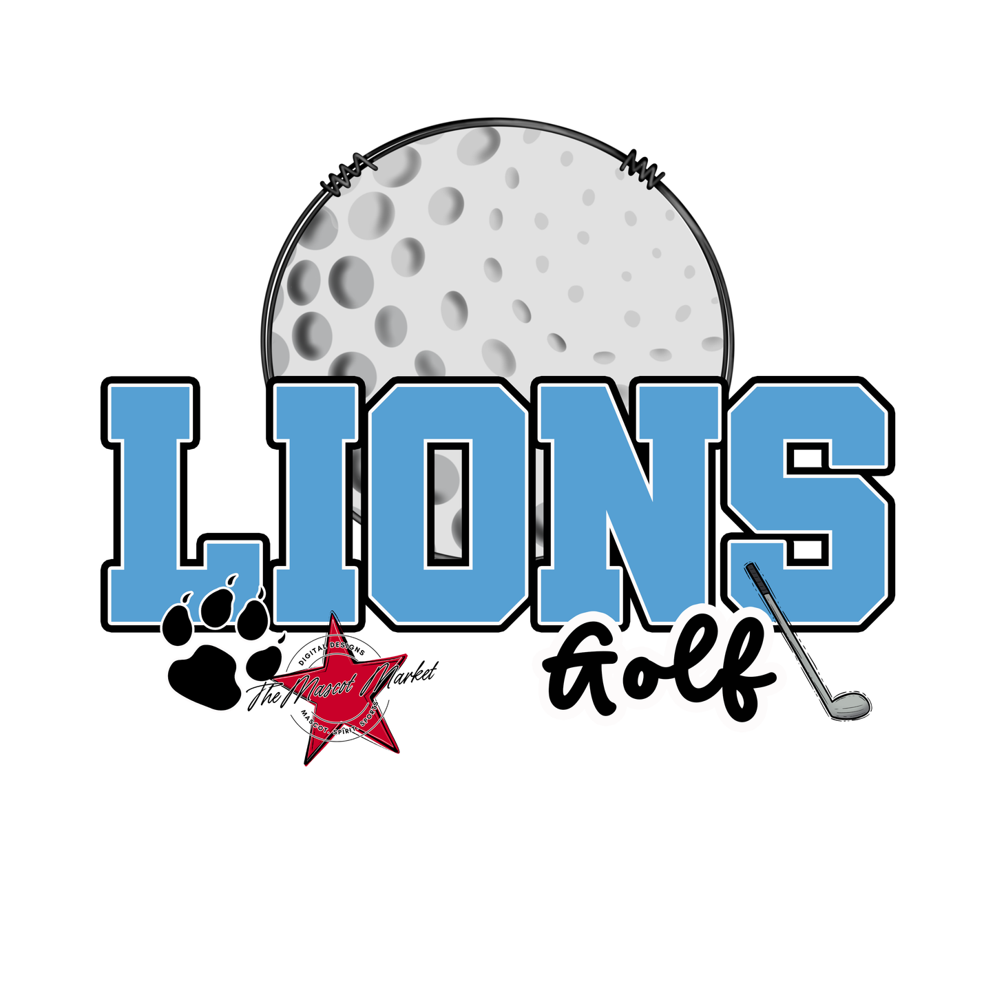 Lions Varsity Golf-Carolina Blue