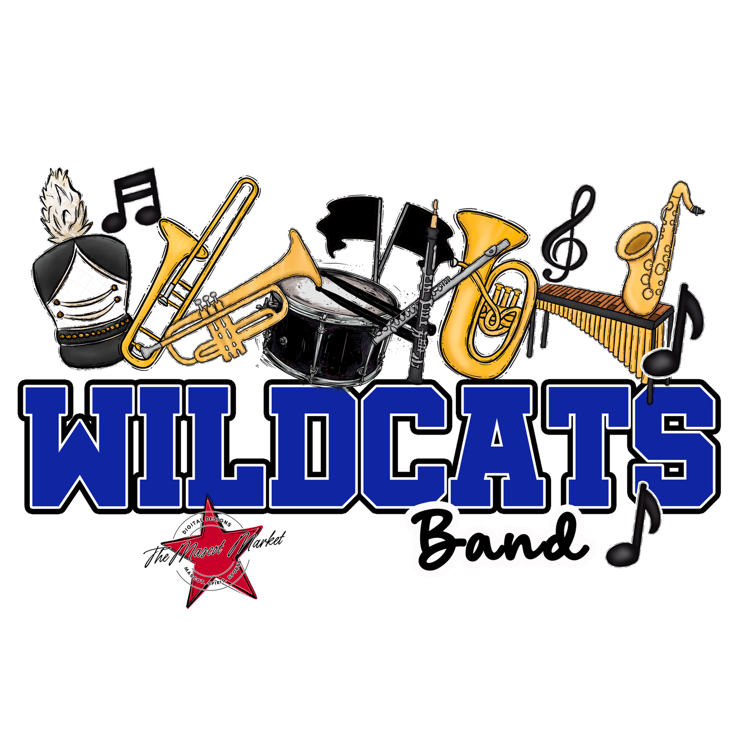 Wildcats Varsity Band-Royal Blue