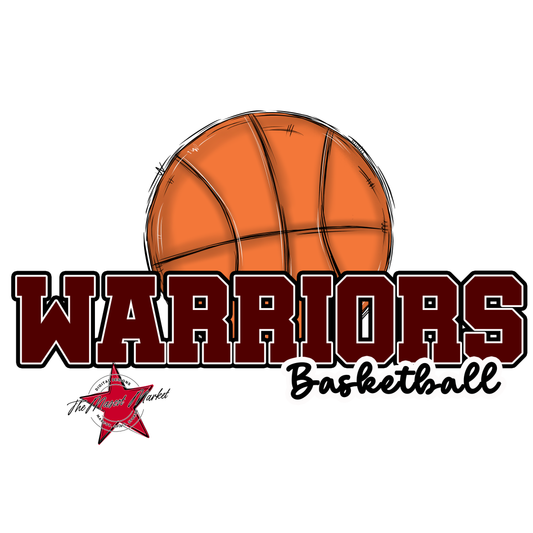 Warriors Varsity Basketball-Maroon