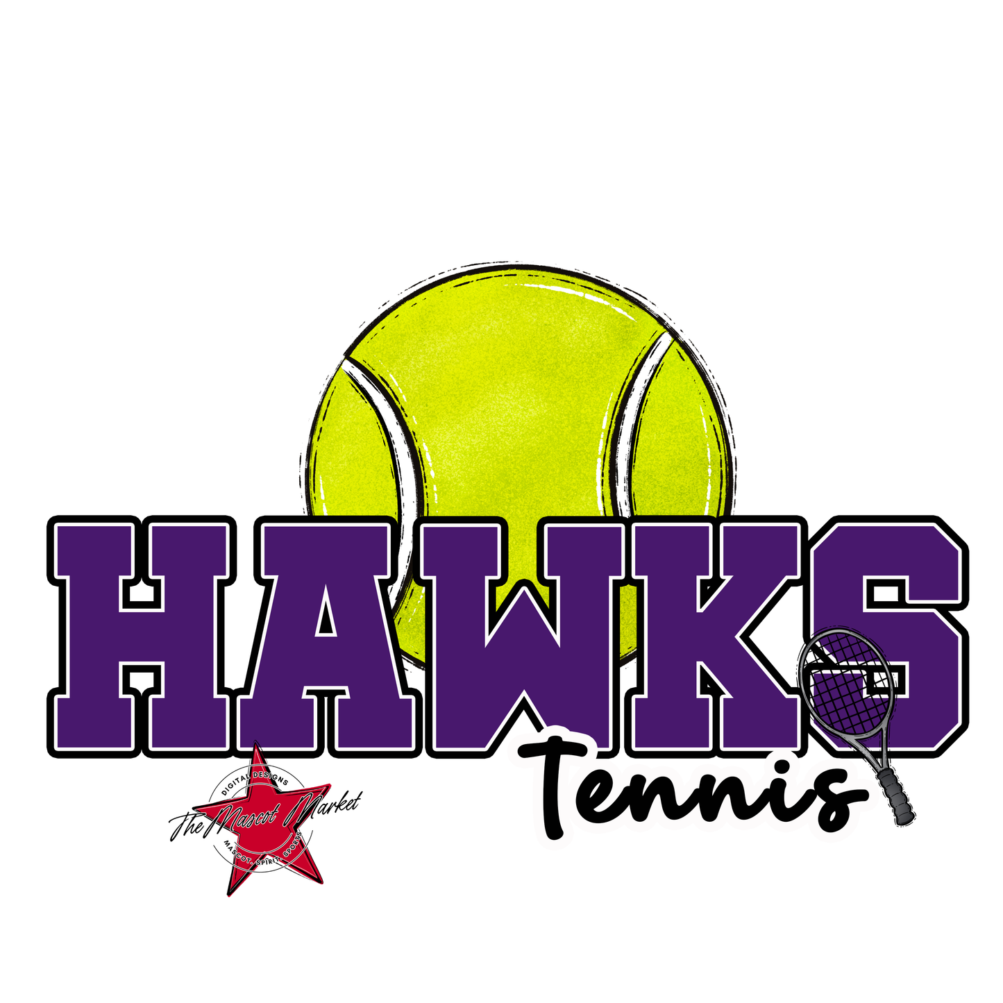 Hawks Varsity Tennis-Purple