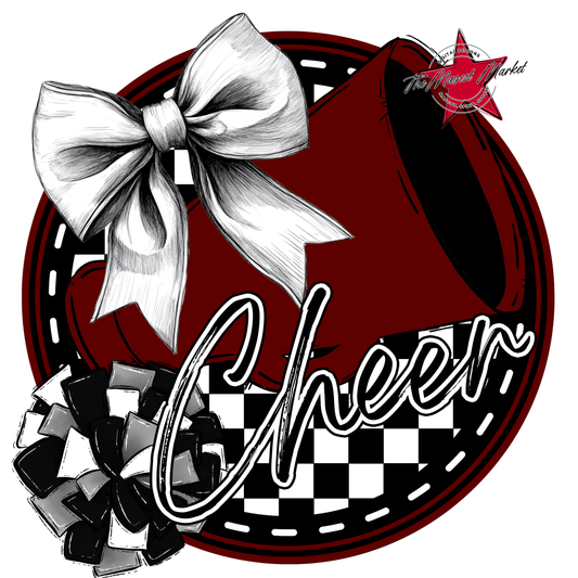 Cheer Circle Design-Maroon