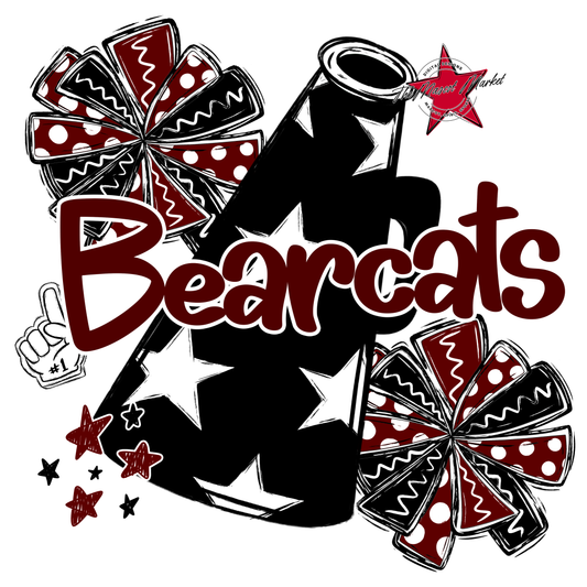 Bearcats Alpha Cheer Megaphone-Maroon