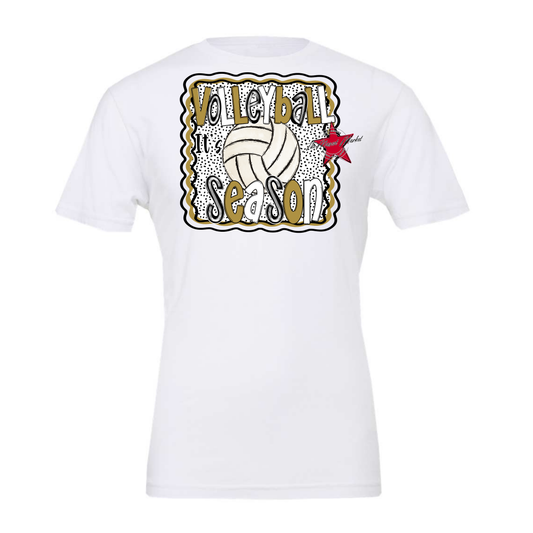 It's Volleyball Season Design-Gold