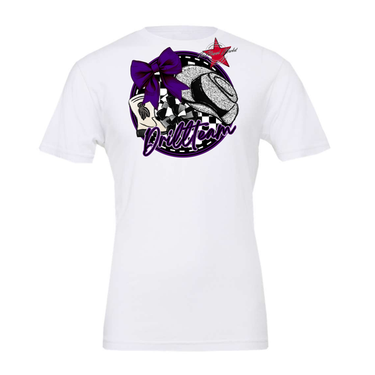 Drill team Circle Design-Purple