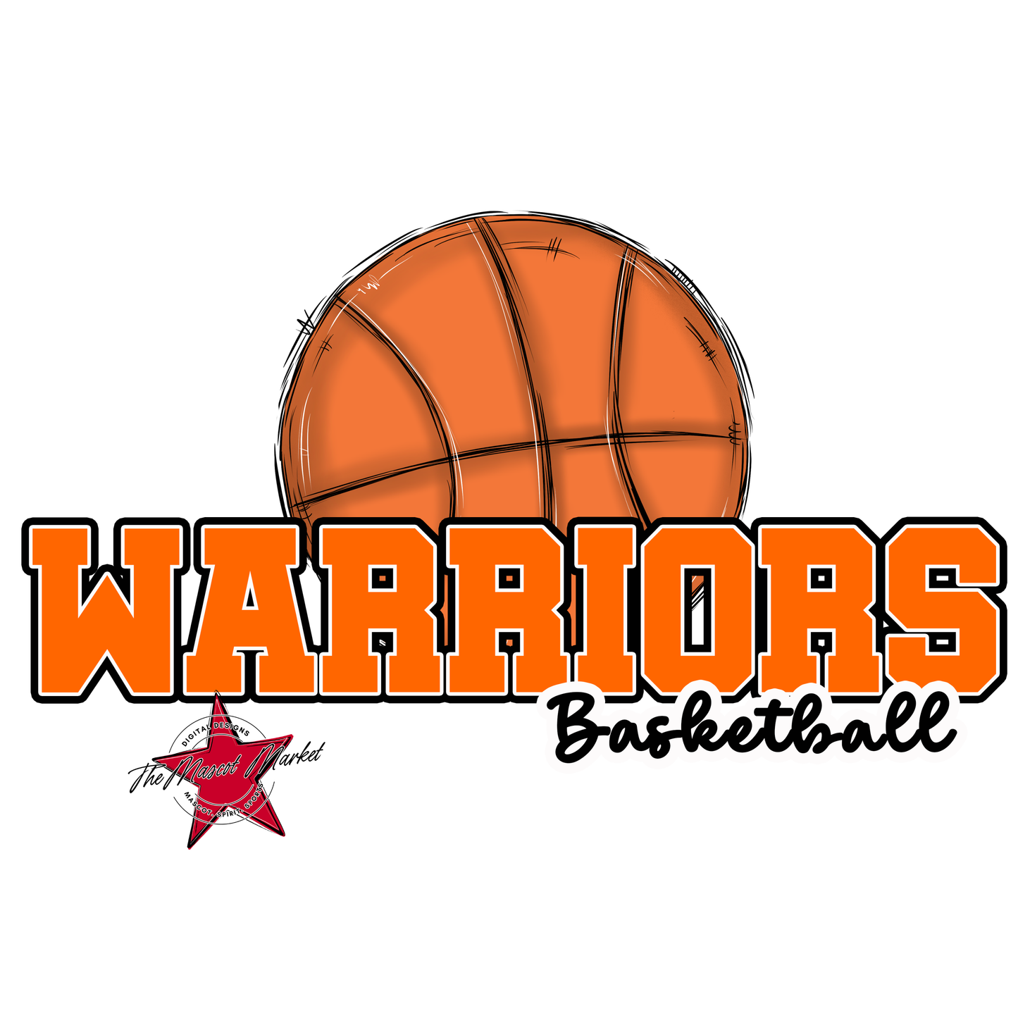 Warriors Varsity Basketball-Orange