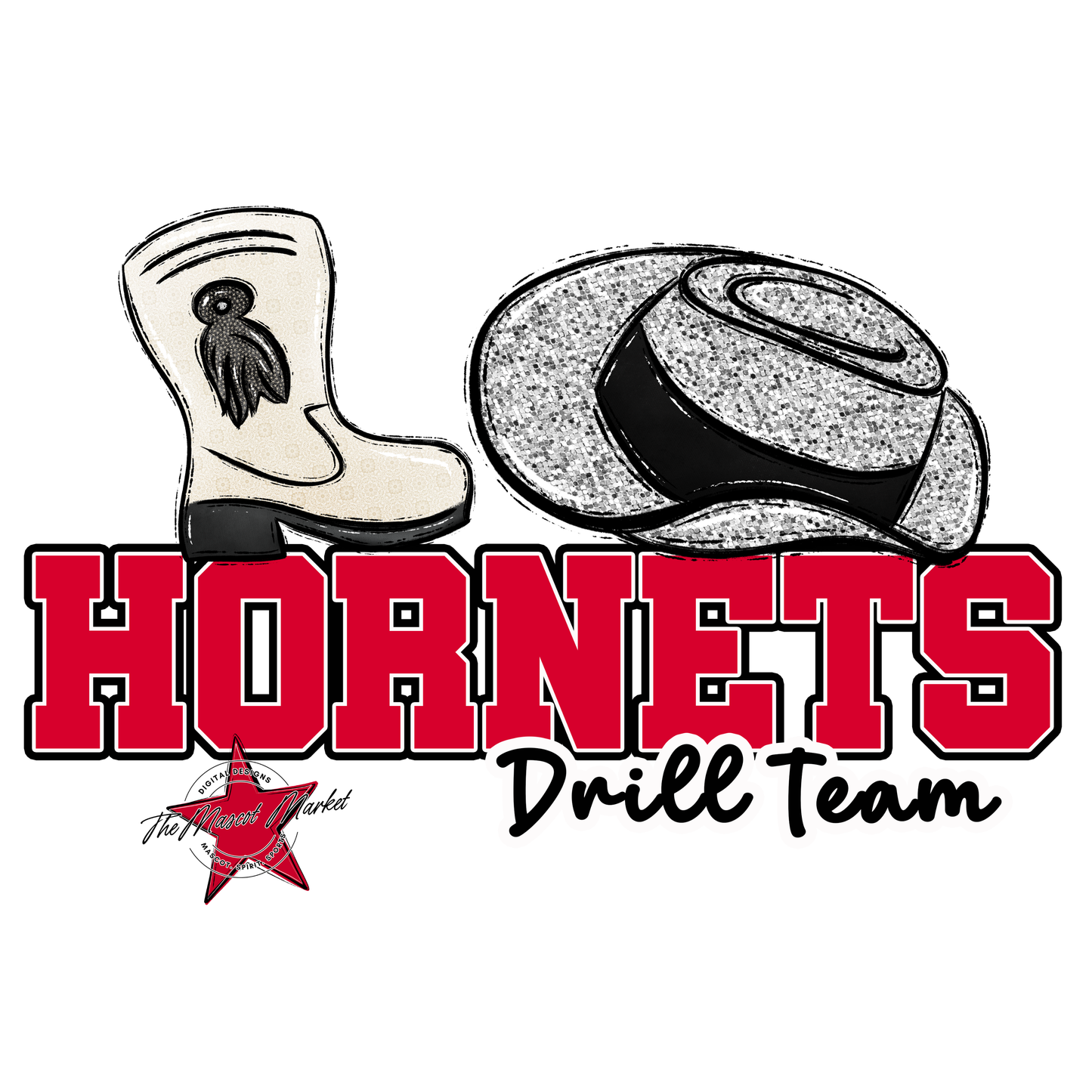 Hornets Varsity Drillteam-Red