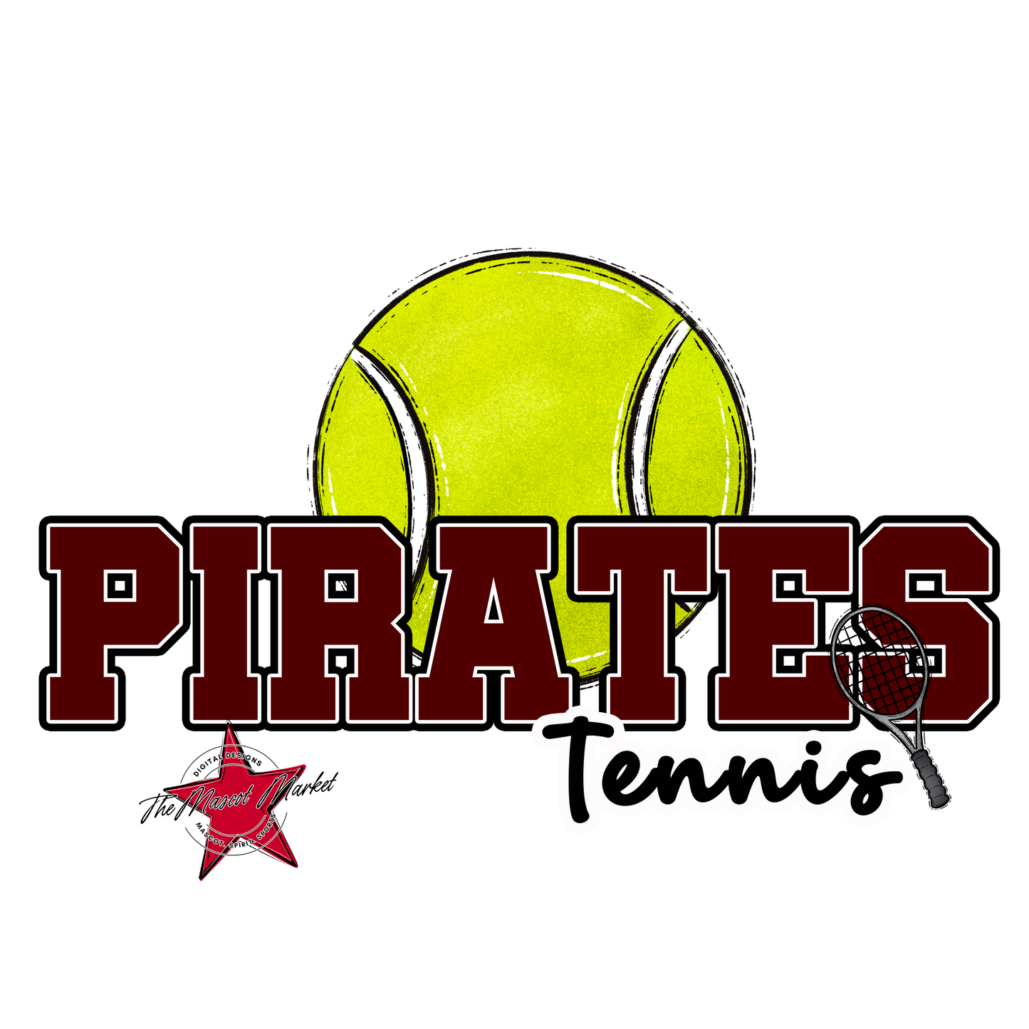 Pirates Varsity Tennis-Maroon