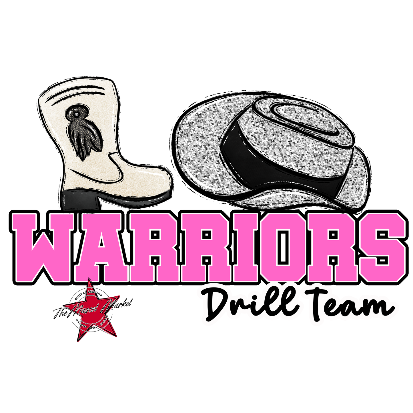 Warriors Varsity Drillteam-Baby Pink