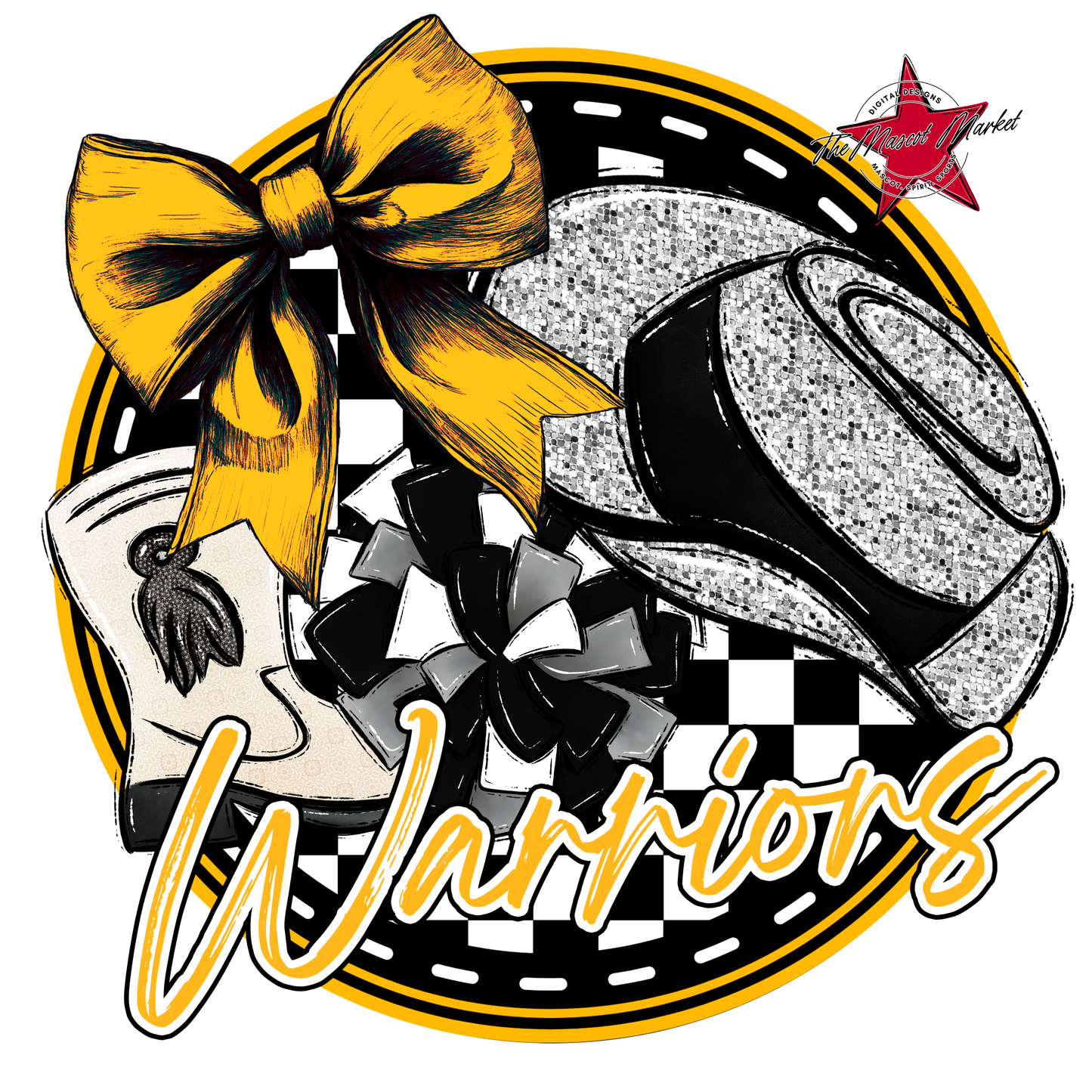 Warriors Circle Drillteam Design-Yellow