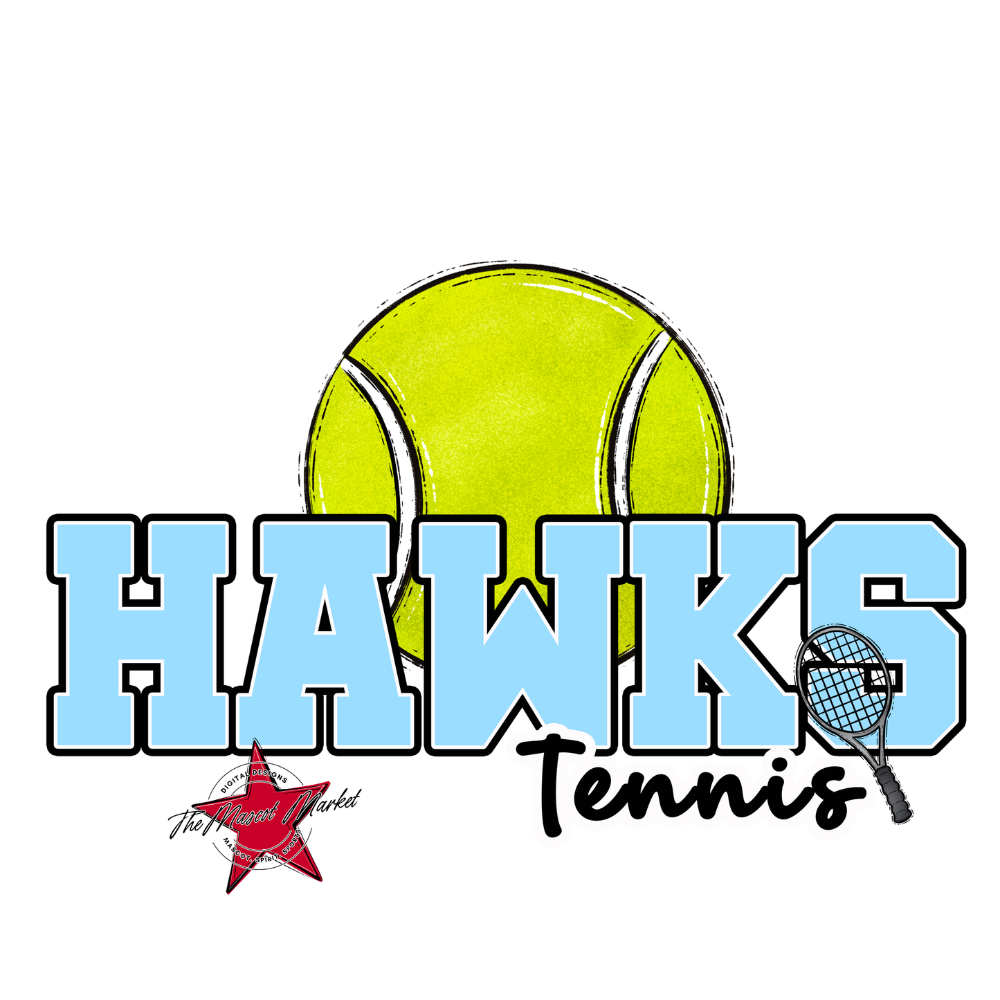 Hawks Varsity Tennis-Columbia Blue