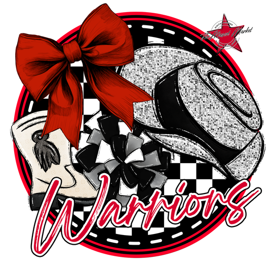 Warriors Circle Drillteam Design-Red