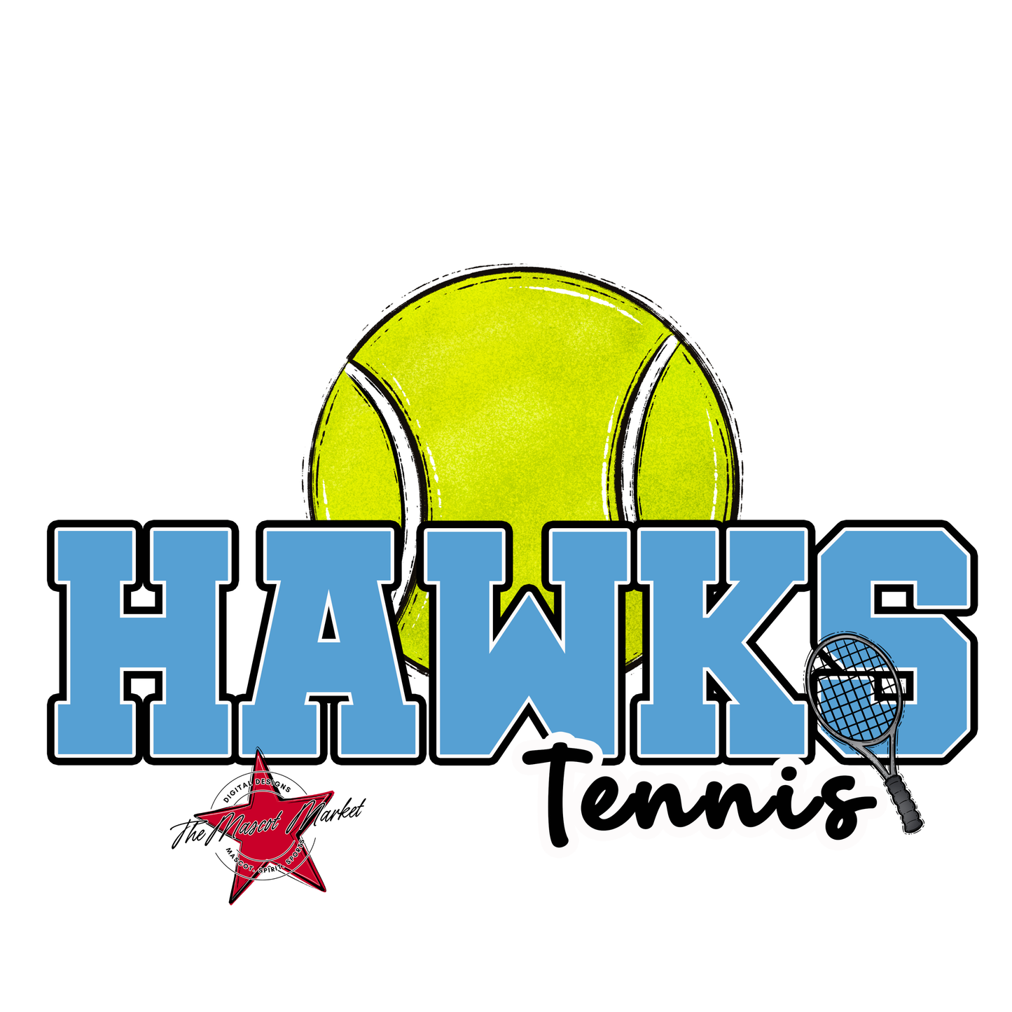 Hawks Varsity Tennis-Carolina Blue