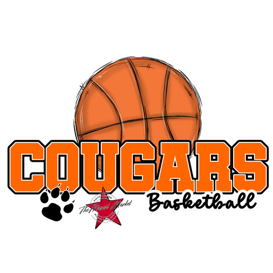 Cougars Varsity Basketball-Orange