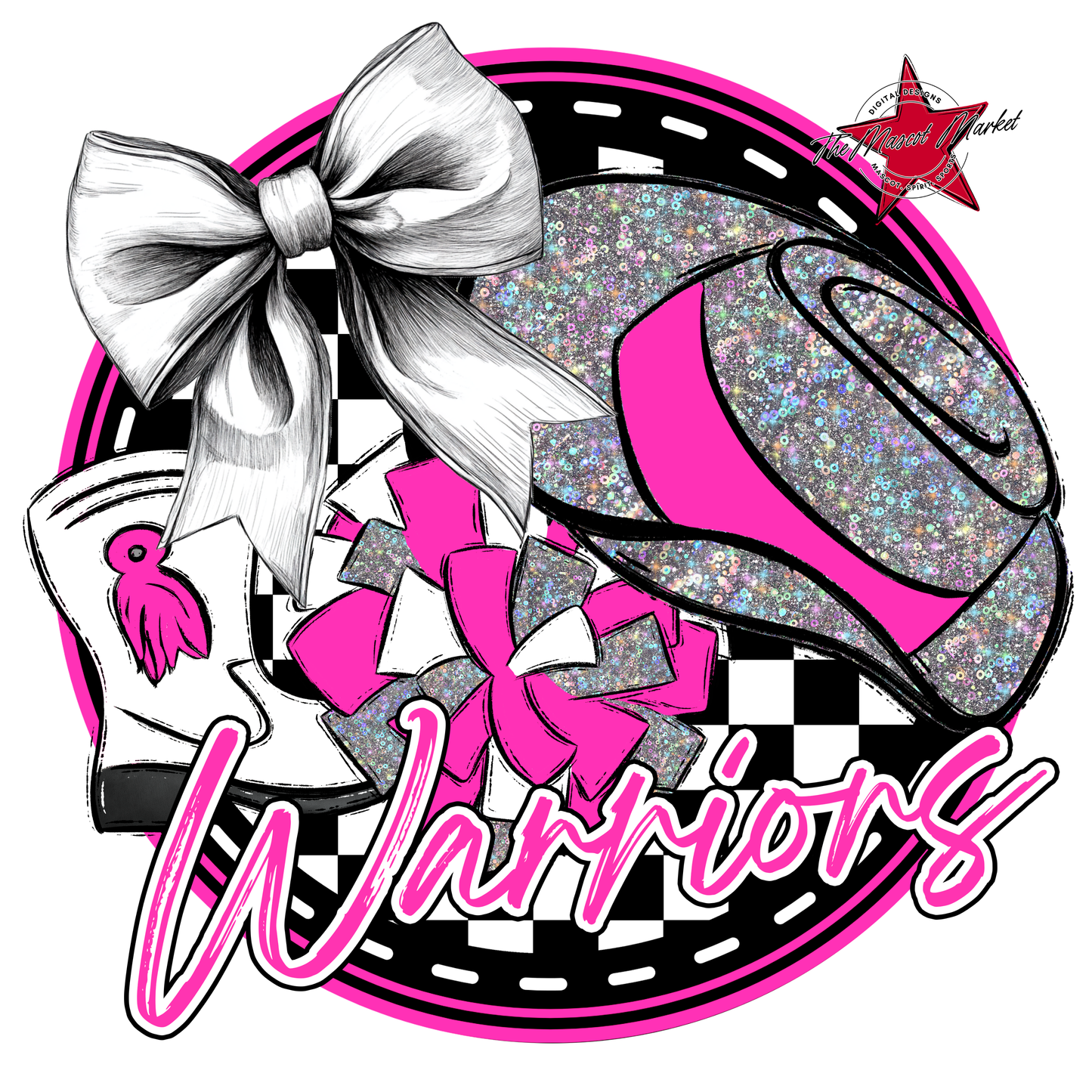 Warriors Circle Drillteam Design-Pink