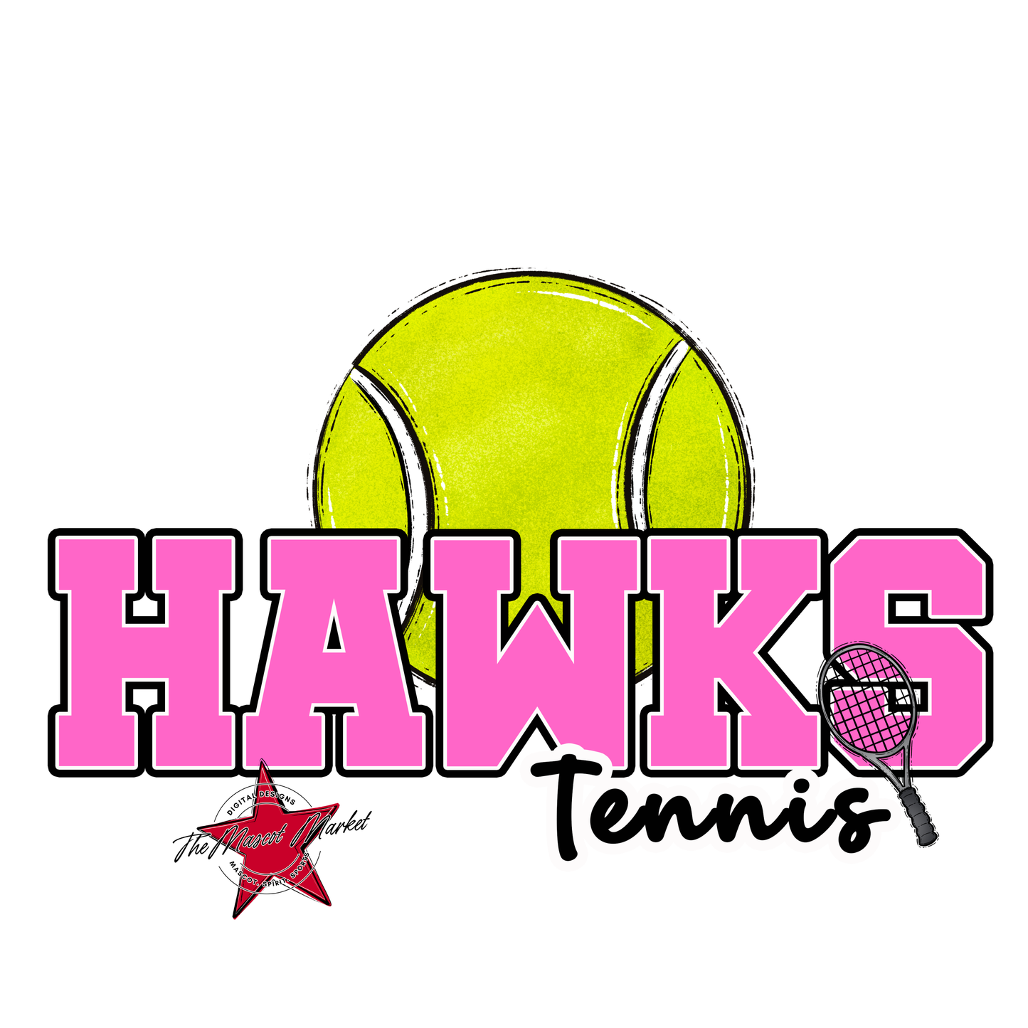 Hawks Varsity Tennis-Baby Pink