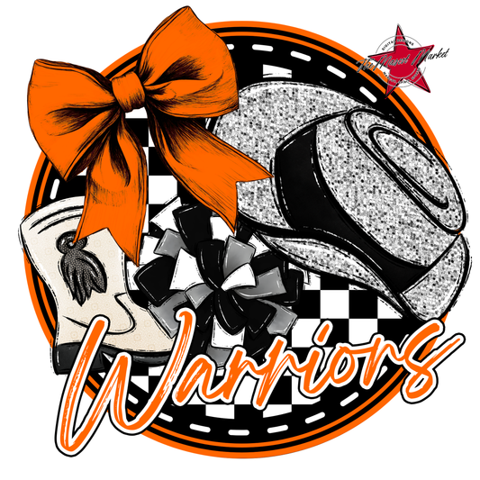 Warriors Circle Drillteam Design-Orange