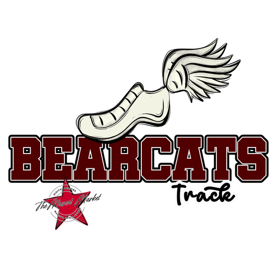 Bearcats Varsity Track Design-Maroon