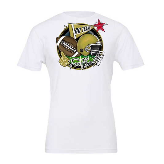 Football Circle Design-Gold