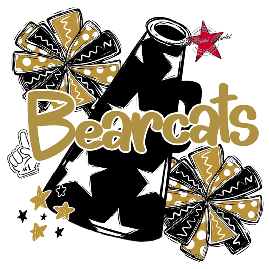 Bearcats Alpha Cheer Megaphone-Gold
