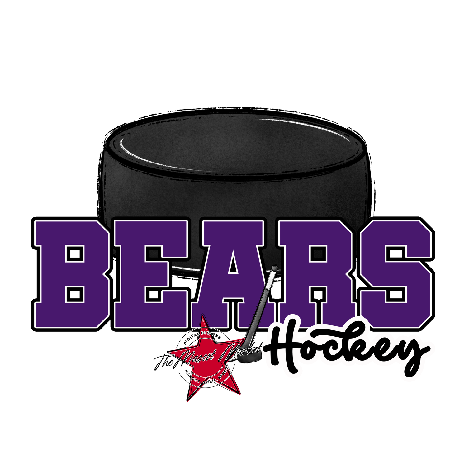 Bears Varsity Hockey Design-Purple