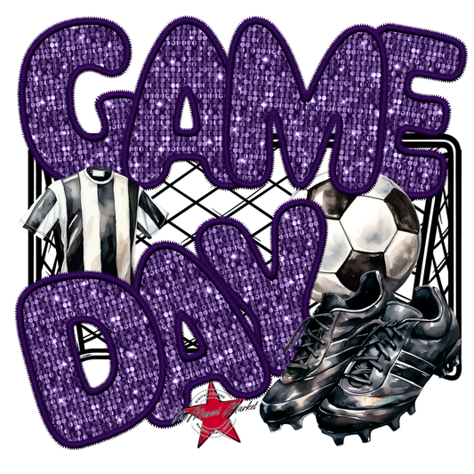 Game Day Soccer Design-Purple