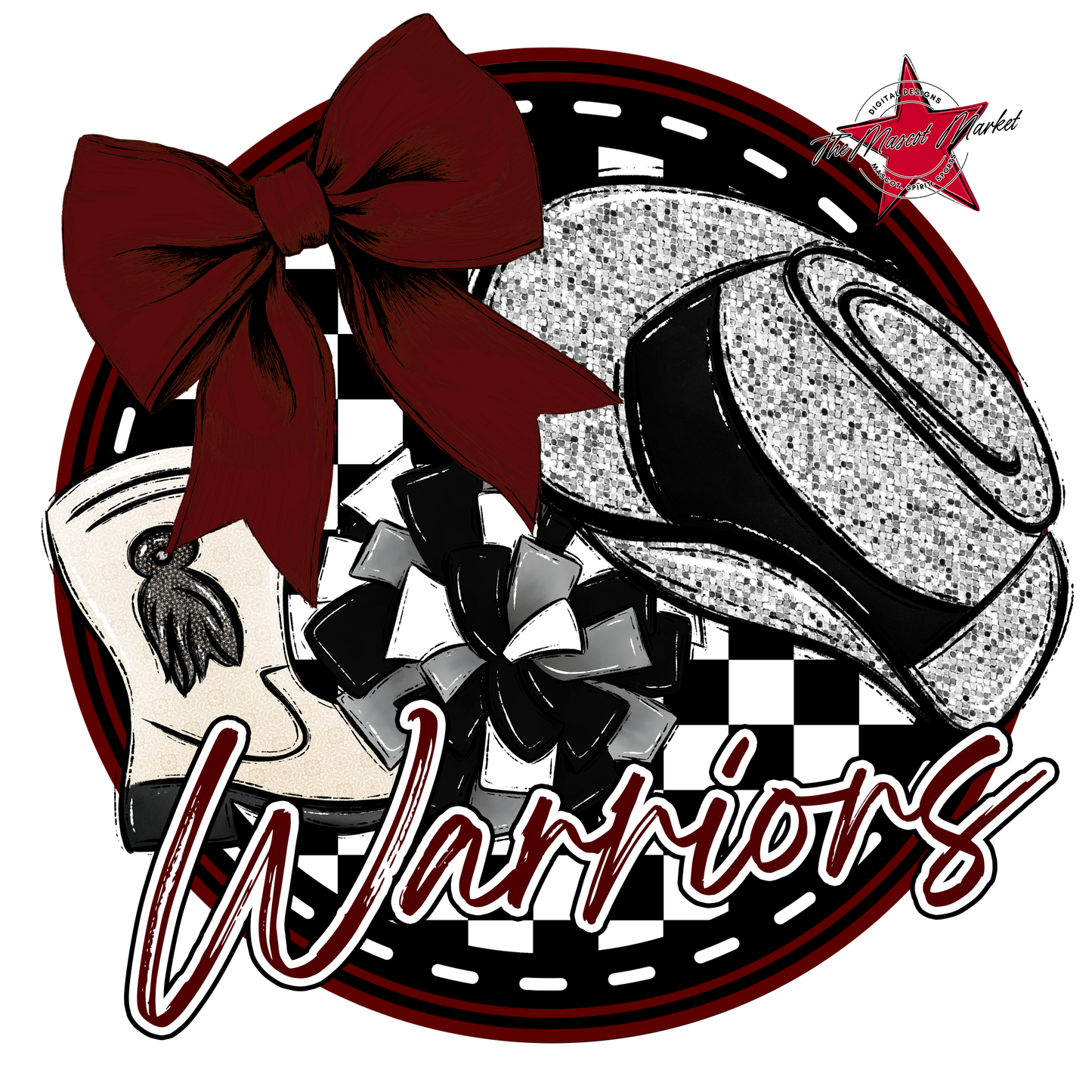 Warriors Circle Drillteam Design-Maroon