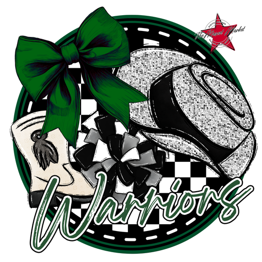 Warriors Circle Drillteam Design-Green