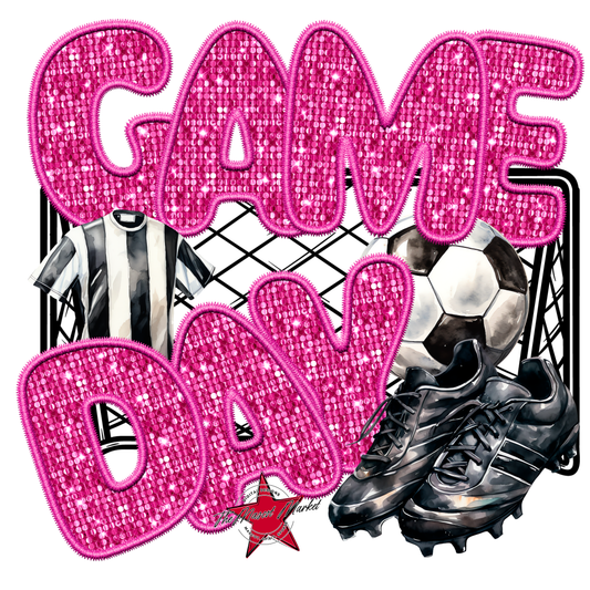 Game Day Soccer Design-Pink