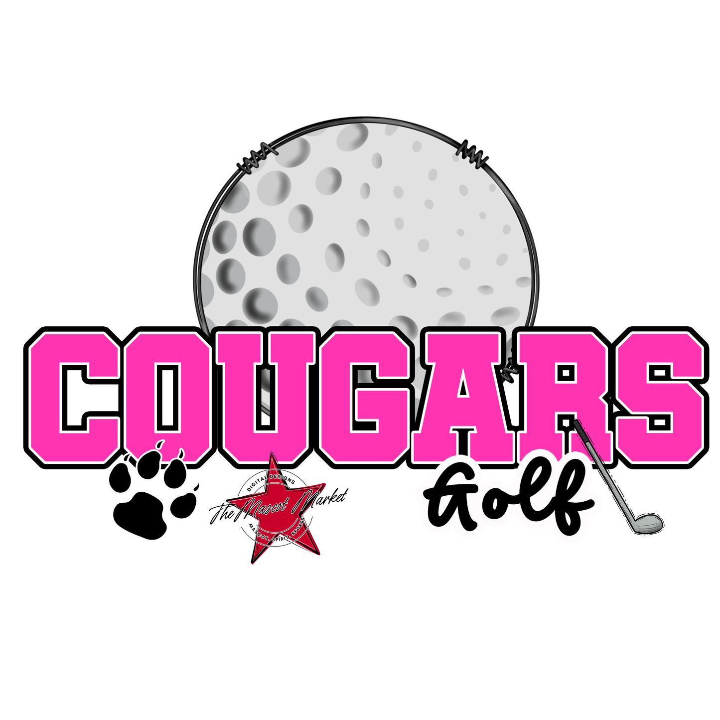 Cougars Varsity Golf-Pink