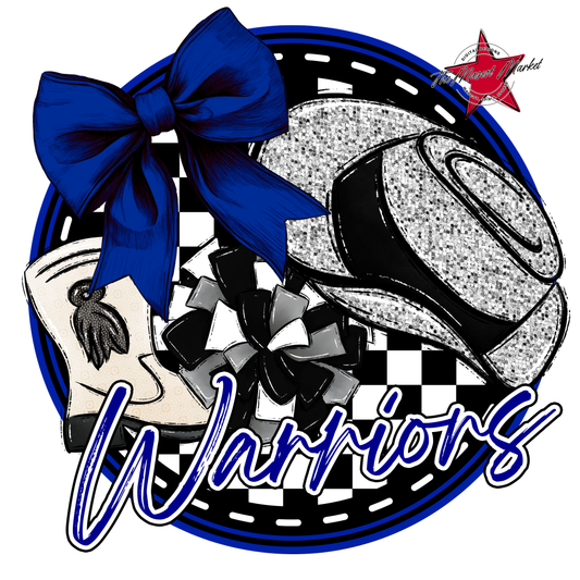 Warriors Circle Drillteam Design-Blue