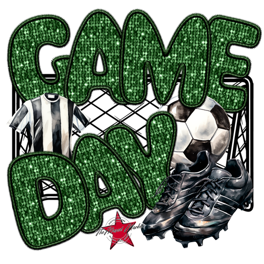 Game Day Soccer Design-Green