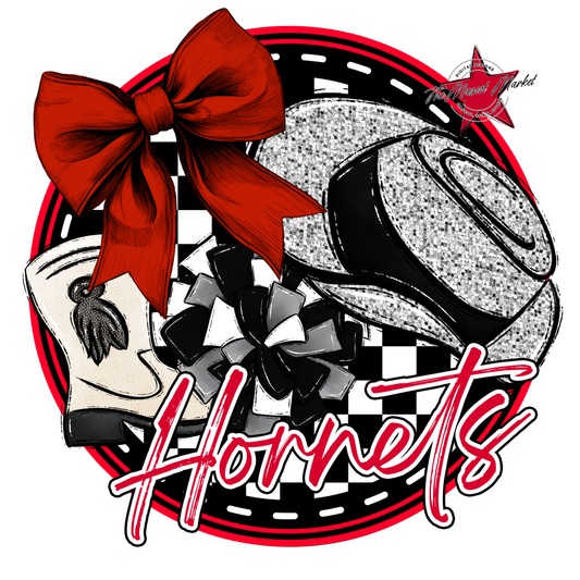 Hornets Circle Drillteam Design-Red