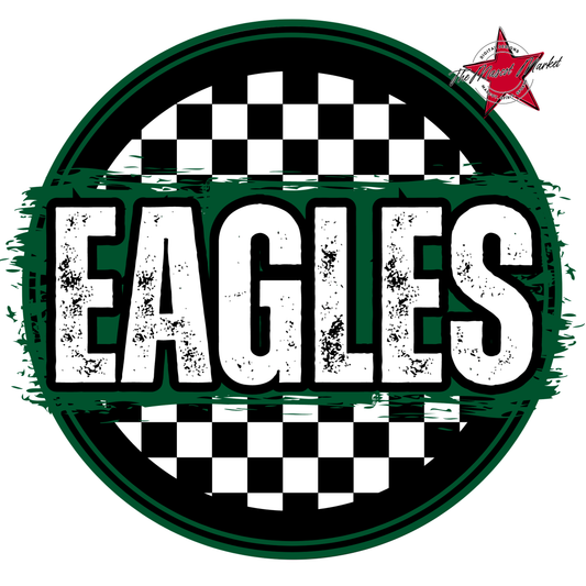 Eagles Circle Design-Green