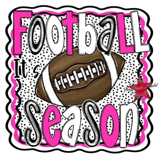 It's Football Season Dot Design-Pink
