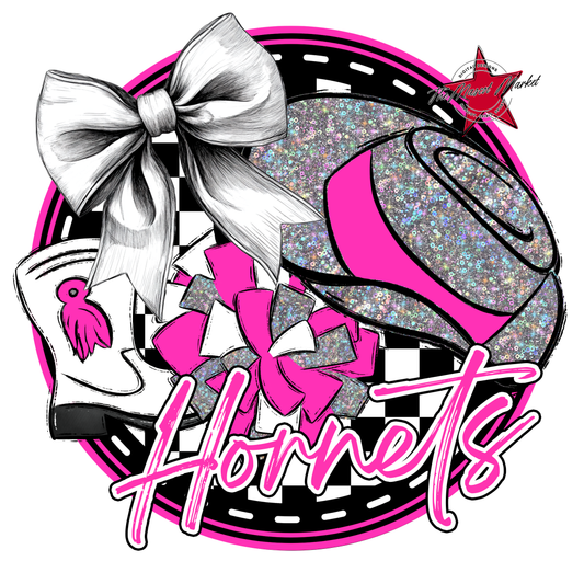 Hornets Circle Drillteam Design-Pink