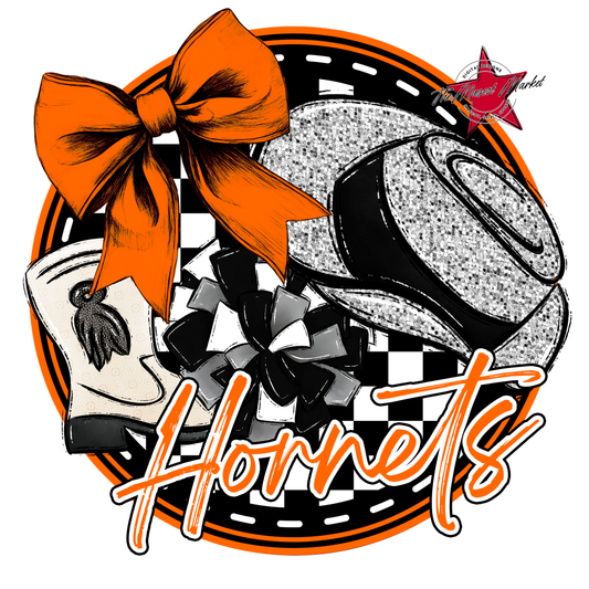 Hornets Circle Drillteam Design-Orange