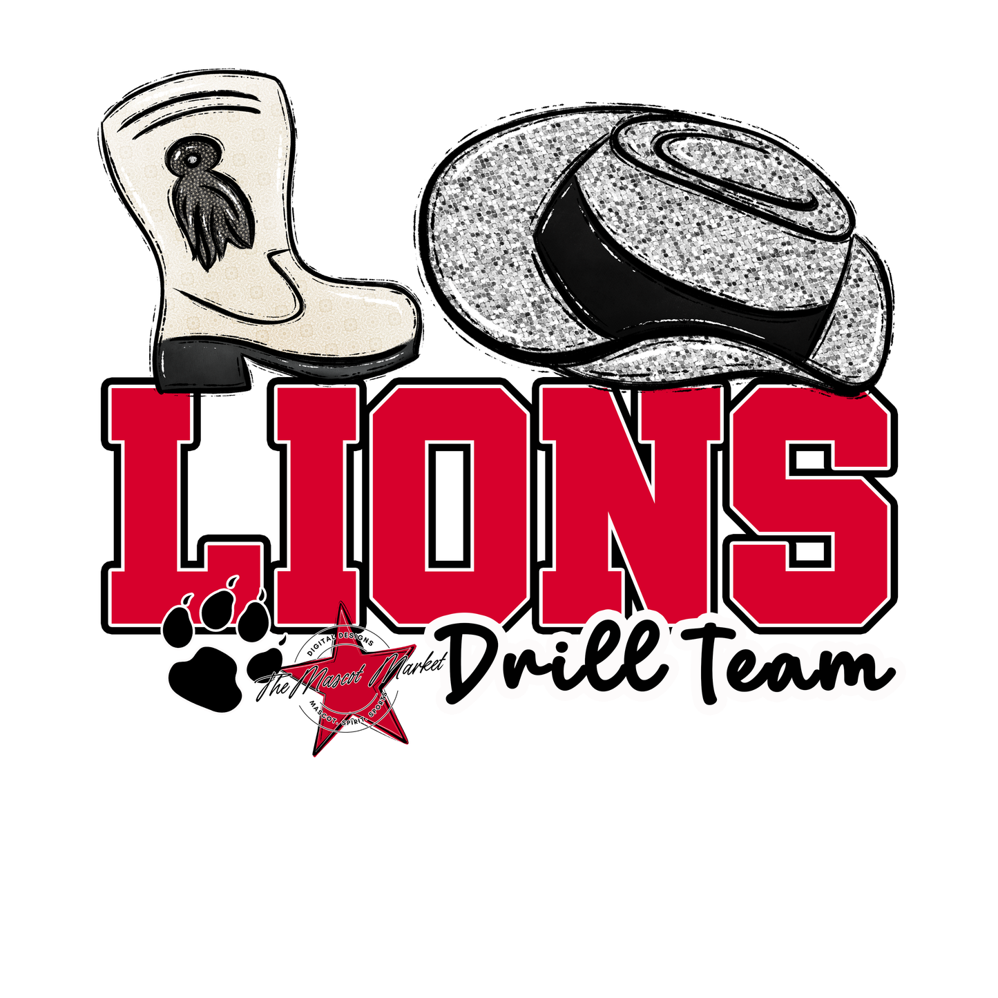 Lions Varsity Drillteam-Red