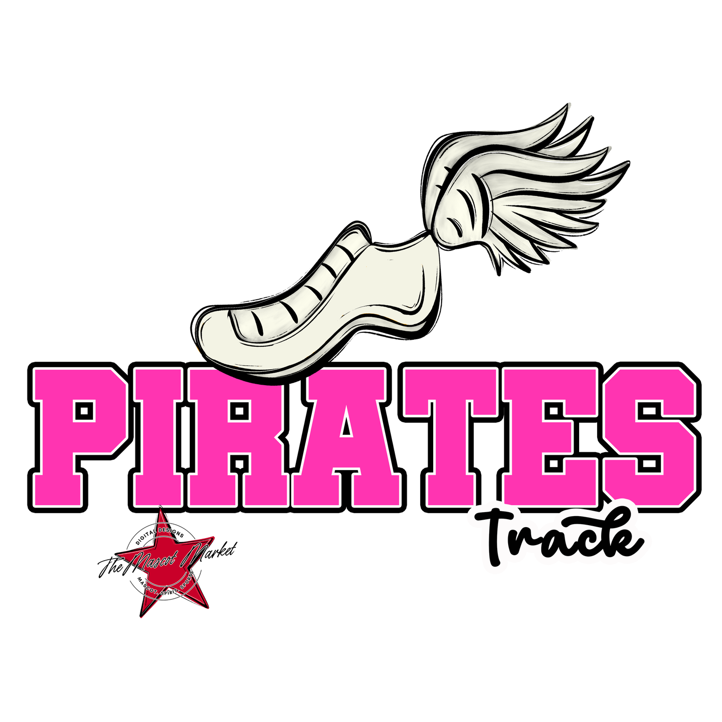 Pirates Varsity Track-Pink